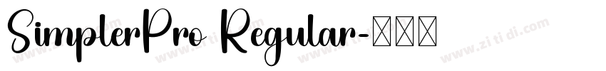 SimplerPro Regular字体转换